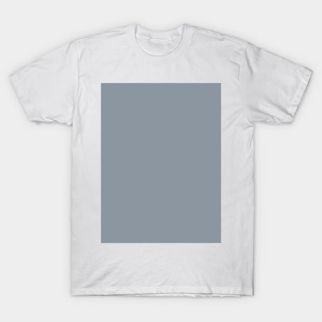 Preppy minimalist silver blue gray charcoal grey T-Shirt by Tina